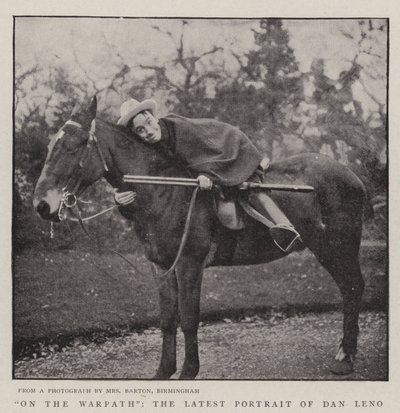 Op het Oorlogspad, het Laatste Portret van Dan Leno door English Photographer