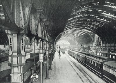 Paddington Station, algemeen overzicht van de perrons door English Photographer