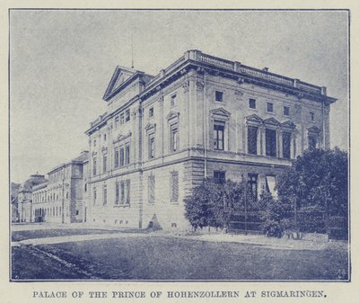Paleis van de prins van Hohenzollern in Sigmaringen door English Photographer