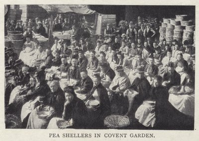 Erwtenpellers in Covent Garden, Londen door English Photographer