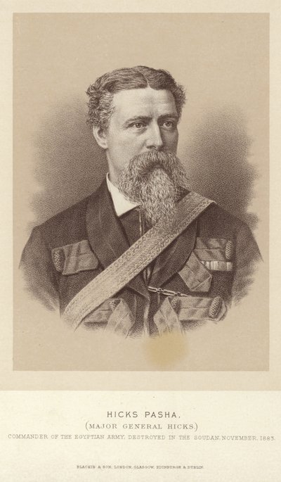 Portret van Kolonel William Hicks door English Photographer