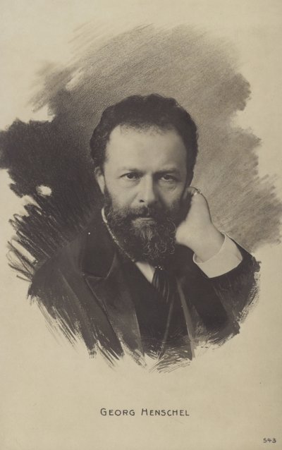 Portret van Sir George Henschel door English Photographer