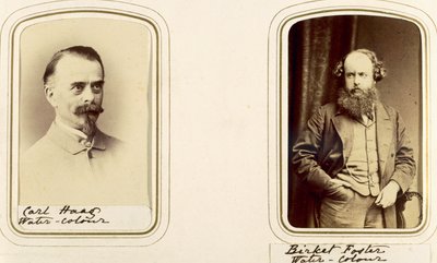Portretten van Carl Haas en Myles Birket Foster door English Photographer