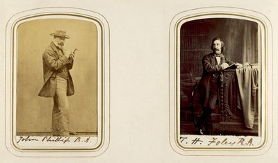Portretten van John Phillip en John Henry Foley door English Photographer