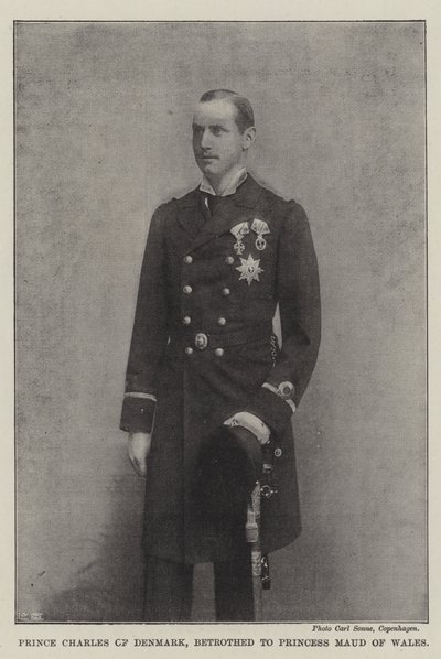 Prins Charles van Denemarken, verloofd met Prinses Maud van Wales door English Photographer