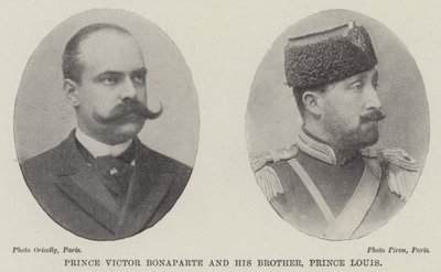 Prins Victor Bonaparte en zijn broer, Prins Louis door English Photographer