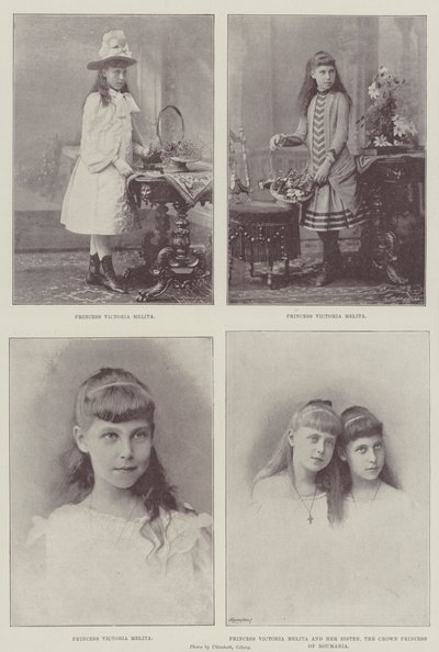 Prinses Victoria Melita van Saksen-Coburg en Gotha door English Photographer