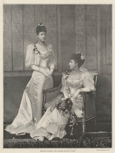 Prinses Victoria en Prinses Maud van Wales door English Photographer