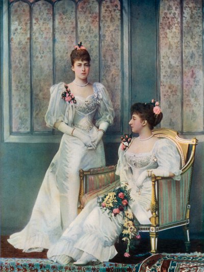 Prinses Victoria van Wales en prinses Charles van Denemarken door English Photographer