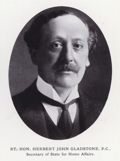 Prominente mannen van Londen: Rt Hon Herbert John Gladstone door English Photographer