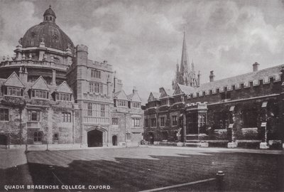 Binnenplaats Brasenose College, Oxford door English Photographer