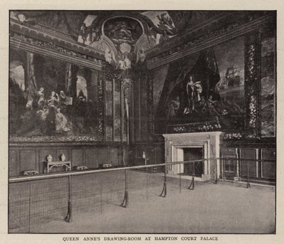 De tekenkamer van koningin Anne in Hampton Court Palace door English Photographer