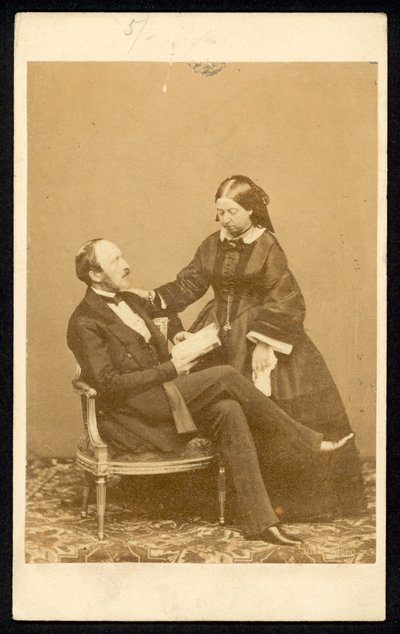 Koningin Victoria en Prins Albert door English Photographer