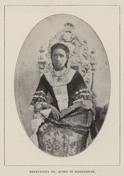 Ranavalona III, Koningin van Madagaskar door English Photographer