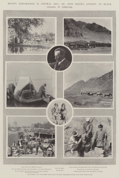 Recente Verkenning in Centraal-Azië, Dr Sven Hedins Poging om Lhassa in Vermomming te Bereiken door English Photographer