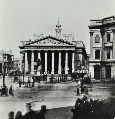 Royal Exchange, Threadneedle Street, City of London, 1880 door English Photographer