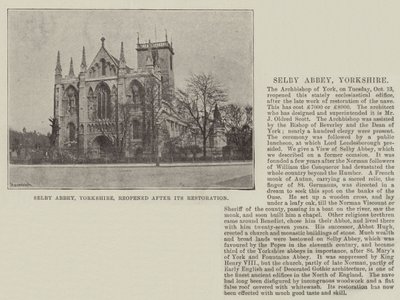 Selby Abbey, Yorkshire, heropend na de restauratie door English Photographer