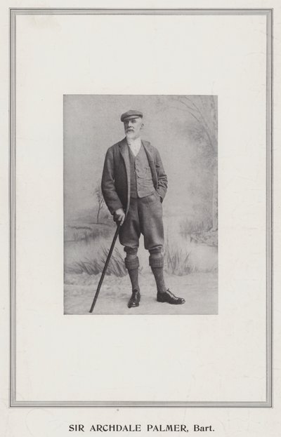 Sir Archdale Palmer, Baronet door English Photographer