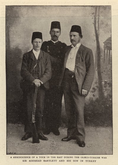 Sir Ashmead Bartlett en zijn Zoon in Turkije door English Photographer