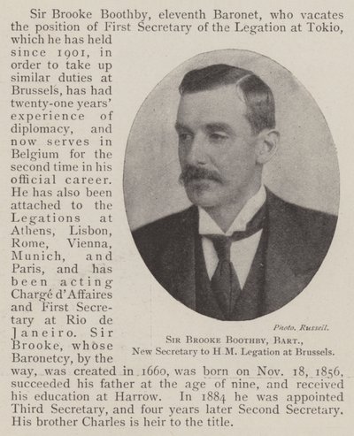 Sir Brooke Boothby, Baronet, Nieuwe Secretaris van de HM Legatie in Brussel door English Photographer