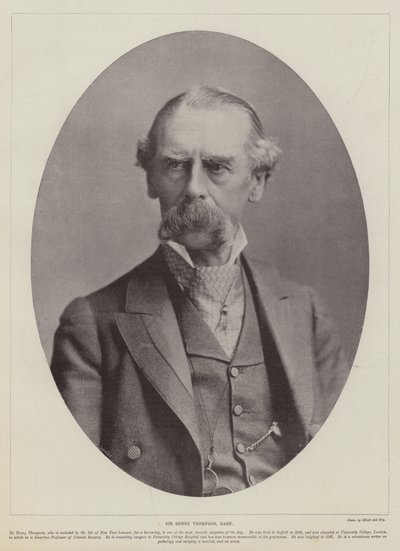 Sir Henry Thompson, Baronet door English Photographer