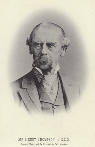 Sir Henry Thompson, FRCS (z/w foto) door English Photographer