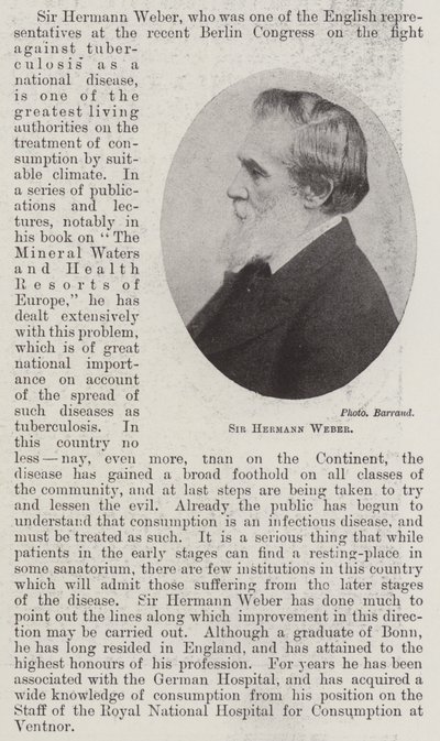 Sir Hermann Weber door English Photographer