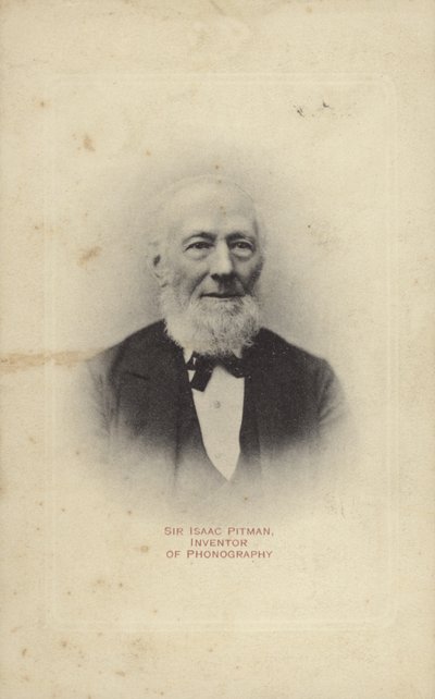 Sir Isaac Pitman (1813-1897), Engelse uitvinder van Pitman-stenografie door English Photographer