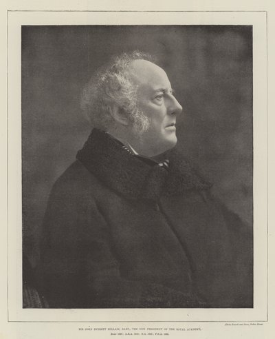Sir John Everett Millais, Baronet, de nieuwe president van de Royal Academy door English Photographer