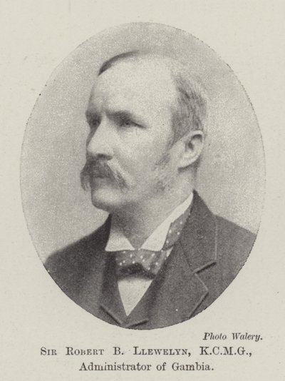 Sir Robert B Llewelyn, KCMG, Administrator van Gambia door English Photographer