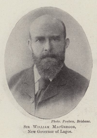 Sir William MacGregor, nieuwe gouverneur van Lagos door English Photographer
