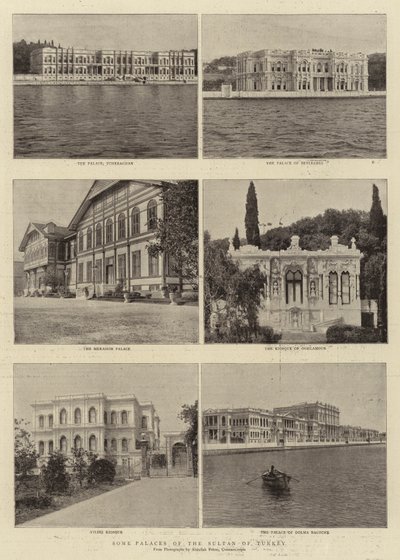 Enkele Paleizen van de Sultan van Turkije door English Photographer