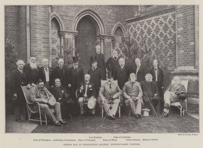Speech Day op Wellington College, vooraanstaande bezoekers door English Photographer