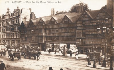 Staple Inn Oude Huizen in Holborn door English Photographer