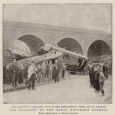 Het ongeluk met de Great Northern Express door English Photographer
