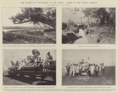 De Vooruitgang van de Beschaving in Oost-Afrika, Scènes op de Uganda Spoorweg door English Photographer