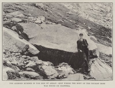 De vermeende moord op het eiland Arran, plek waar het lichaam van de toerist Rose werd gevonden op Goatfell door English Photographer