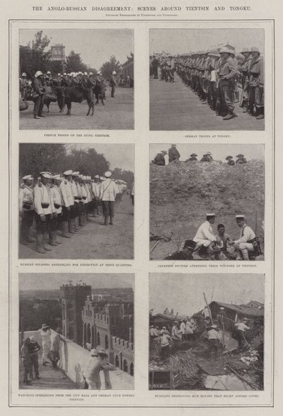 Het Anglo-Russische Meningsverschil, Scènes rond Tientsin en Tongku door English Photographer