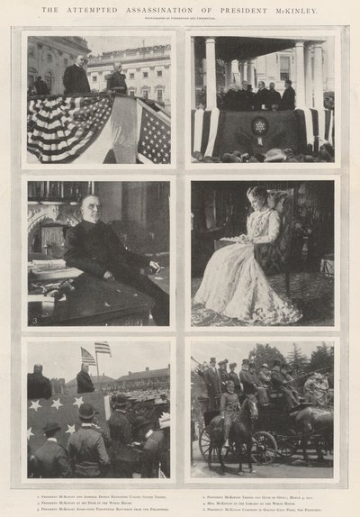 De poging tot moord op president McKinley door English Photographer