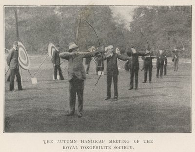 De herfsthandicapbijeenkomst van de Royal Toxophilite Society door English Photographer