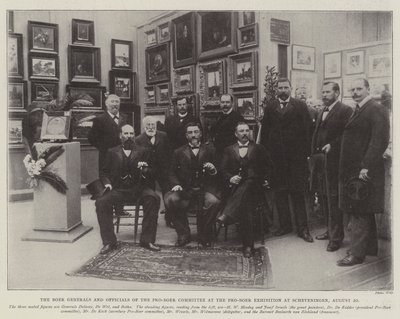 De Boeren-Generaals en Functionarissen van het Pro-Boer Comité op de Pro-Boer Tentoonstelling in Scheveningen, 20 augustus door English Photographer