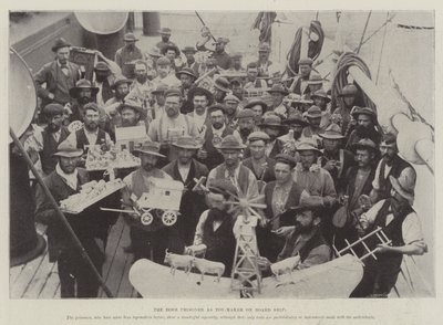 De Boerengevangene als speelgoedmaker aan boord van het schip door English Photographer