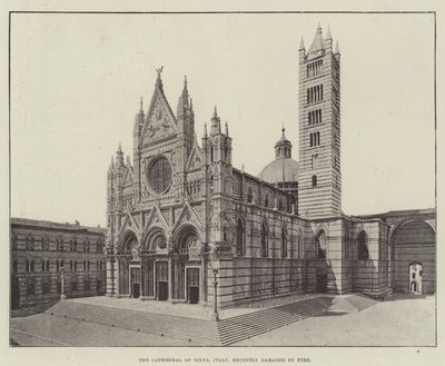 De kathedraal van Siena, Italië, onlangs beschadigd door brand door English Photographer
