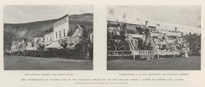 De Viering van Victoria Day in de Noordelijkste Stad van het Britse Rijk, Scènes in Dawson City, Yukon door English Photographer