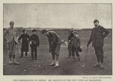 De Compensaties van Nederlaag, de Heer Balfour op de Golfbanen bij Felixstowe door English Photographer