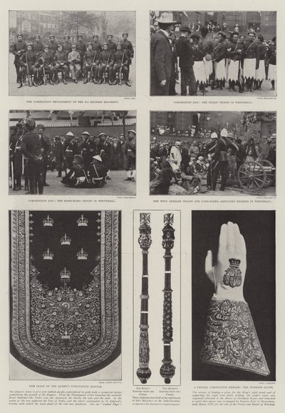 De kroning van Edward VII door English Photographer