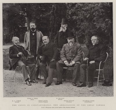 De crisis in Constantinopel, de ambassadeurs van de grote mogendheden door English Photographer
