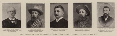 De crisis in de Transvaal, enkele prominente figuren in Zuid-Afrika door English Photographer