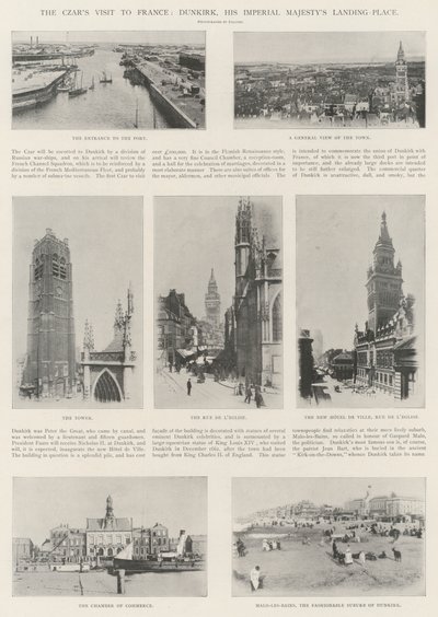 Het Bezoek van de Tsaar aan Frankrijk, Duinkerken, De Landingsplaats van Zijne Keizerlijke Majesteit door English Photographer