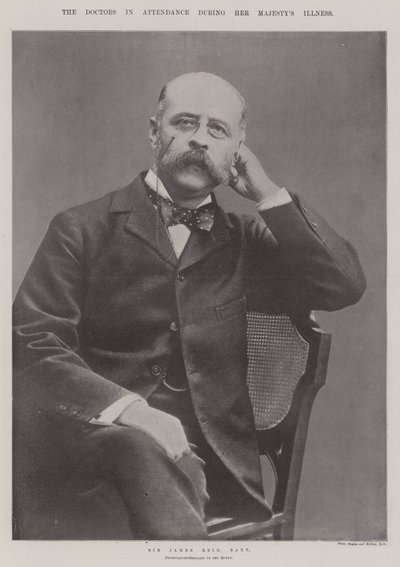 De artsen die aanwezig waren tijdens de ziekte van Hare Majesteit door English Photographer